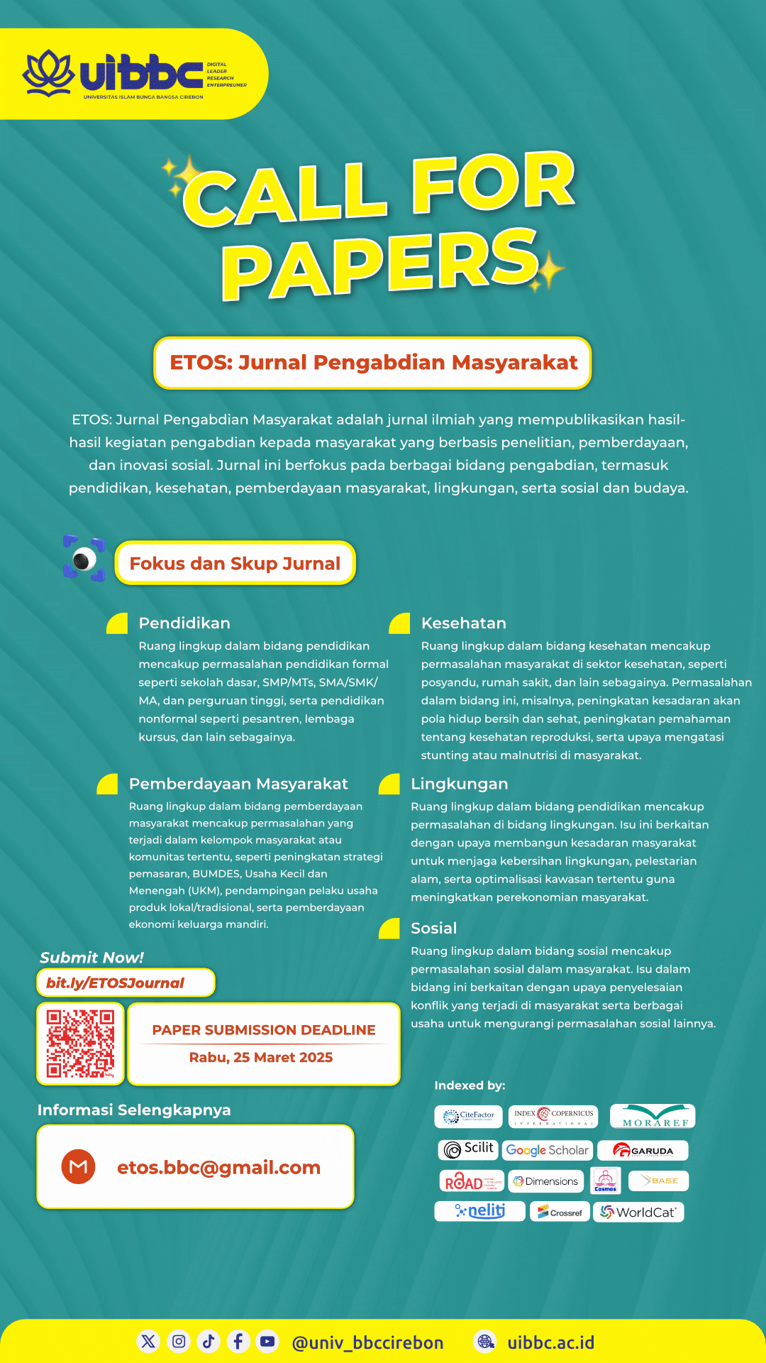 View Vol. 4 No. 01 (2022): Etos: Jurnal Pengabdian Masyarakat